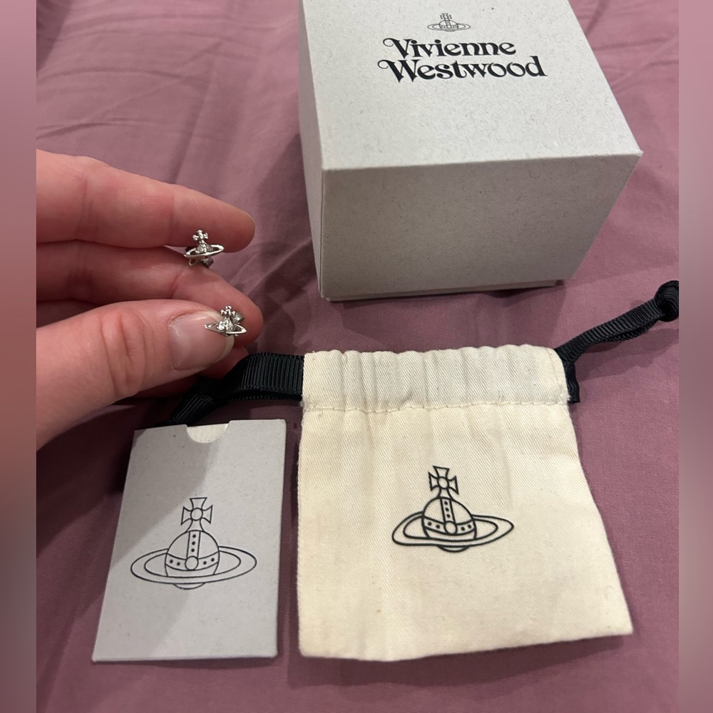 Vivienne Westwood Silver Lorelei Post Earrings